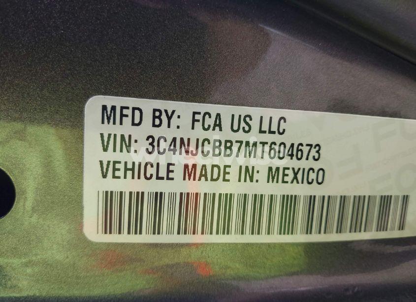 Photo 9 of 2021 Jeep Compass LATITUDE FWD (VIN 3C4NJCBB7MT604673)