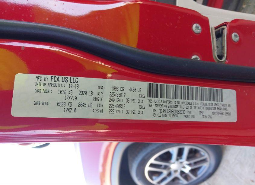 Photo 9 of 2019 Jeep Compass SUN AND WHEEL FWD (VIN 3C4NJCBB8KT652633)