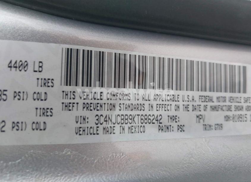 Photo 9 of 2019 Jeep Compass LATITUDE FWD (VIN 3C4NJCBB9KT686242)