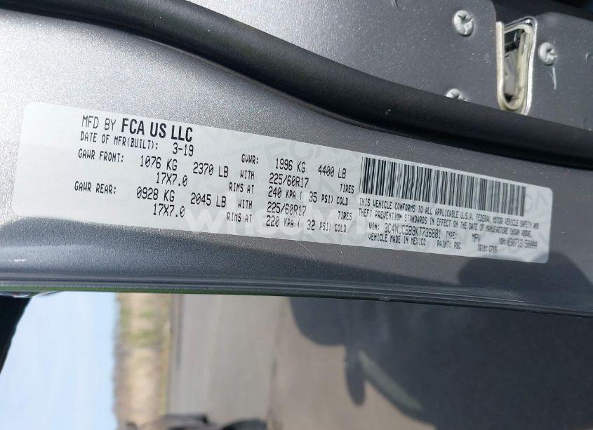 Photo 9 of 2019 Jeep Compass LATITUDE FWD (VIN 3C4NJCBB9KT736881)