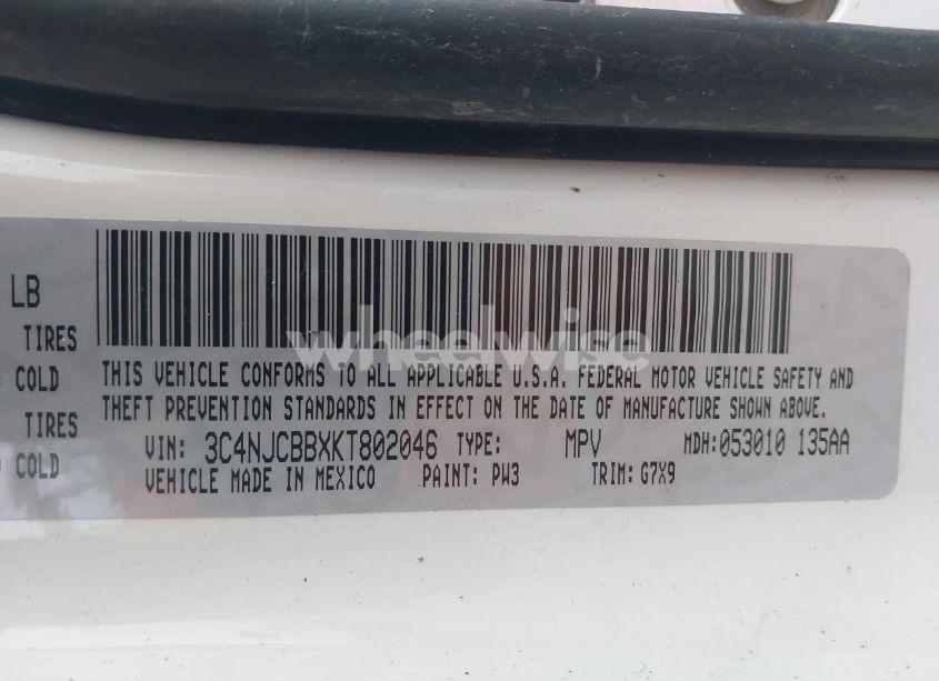 Photo 9 of 2019 Jeep Compass LATITUDE FWD (VIN 3C4NJCBBXKT802046)