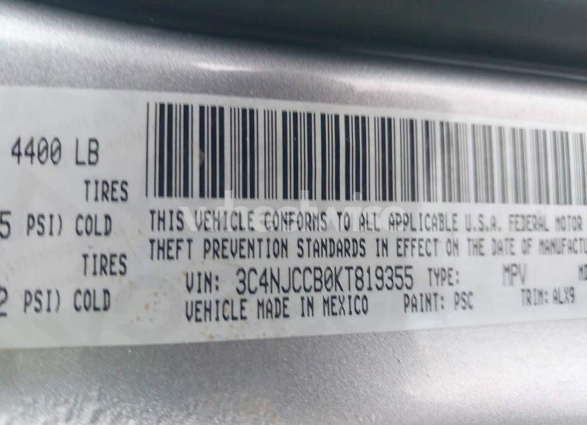 Photo 9 of 2019 Jeep Compass LIMITED FWD (VIN 3C4NJCCB0KT819355)