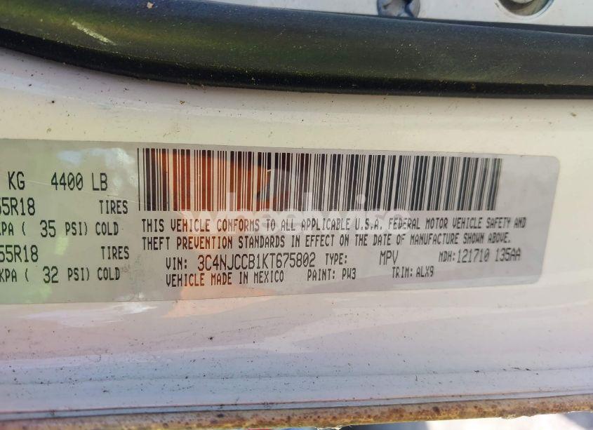 Photo 9 of 2019 Jeep Compass LIMITED FWD (VIN 3C4NJCCB1KT675802)