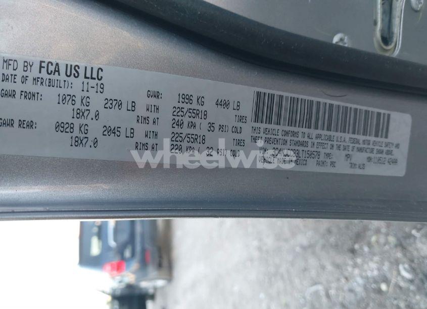 Photo 9 of 2020 Jeep Compass LIMITED FWD (VIN 3C4NJCCB3LT150578)