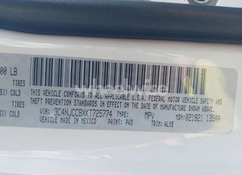 Photo 9 of 2019 Jeep Compass LIMITED FWD (VIN 3C4NJCCBXKT725774)