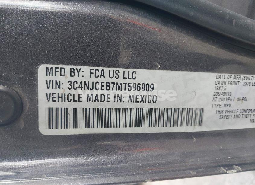 Photo 9 of 2021 Jeep Compass 80TH ANNIVERSARY FWD (VIN 3C4NJCEB7MT596909)