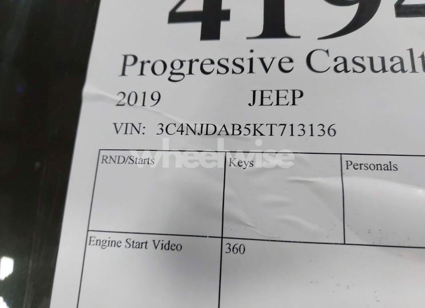 Photo 9 of 2019 Jeep Compass SPORT 4X4 (VIN 3C4NJDAB5KT713136)