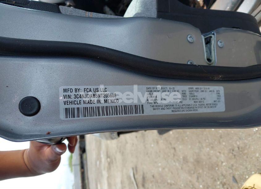 Photo 9 of 2022 Jeep Compass SPORT 4X4 (VIN 3C4NJDAB5NT205608)