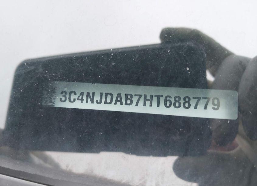 Photo 9 of 2017 Jeep New COMPASS SPORT 4X4 (VIN 3C4NJDAB7HT688779)