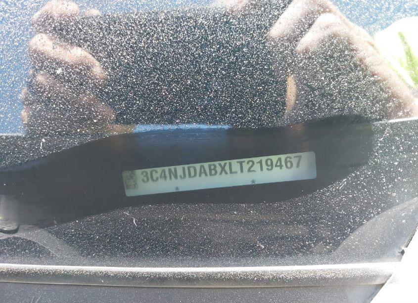 Photo 9 of 2020 Jeep Compass SPORT 4X4 (VIN 3C4NJDABXLT219467)