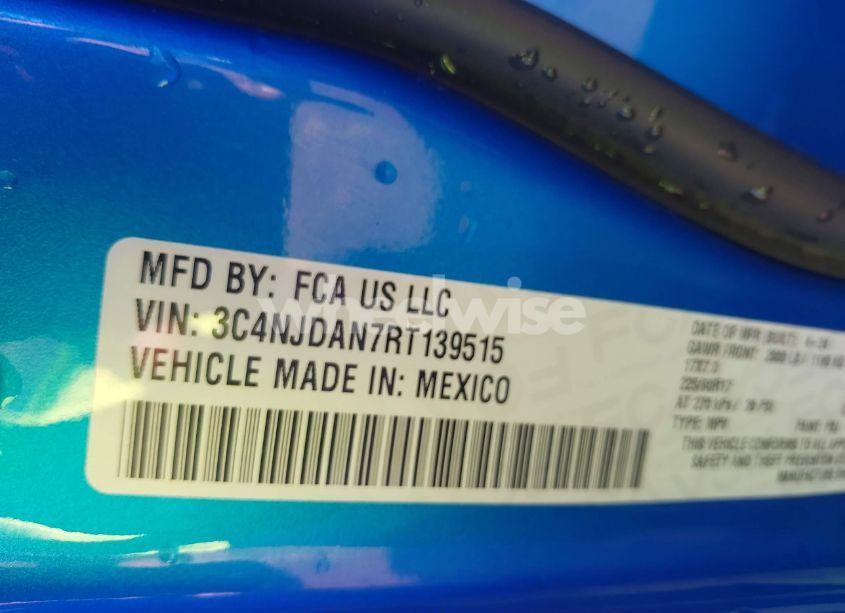 Photo 9 of 2024 Jeep Compass SPORT 4X4 (VIN 3C4NJDAN7RT139515)