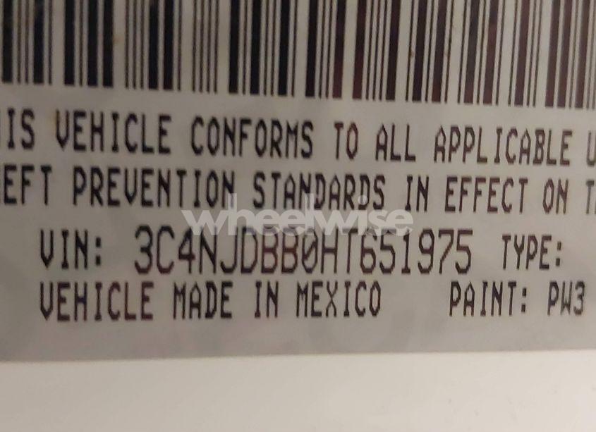 Photo 9 of 2017 Jeep New COMPASS LATITUDE 4X4 (VIN 3C4NJDBB0HT651975)