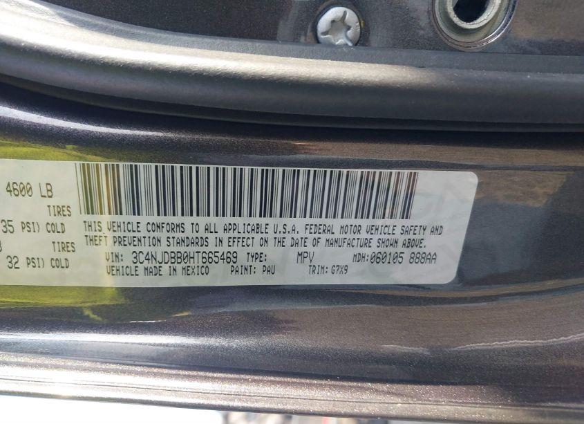 Photo 9 of 2017 Jeep New COMPASS LATITUDE 4X4 (VIN 3C4NJDBB0HT665469)