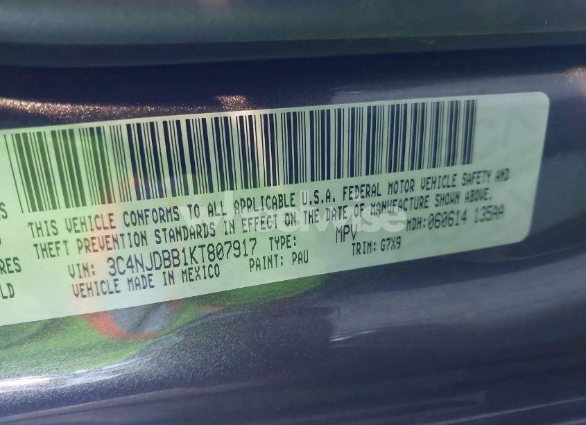 Photo 9 of 2019 Jeep Compass LATITUDE 4X4 (VIN 3C4NJDBB1KT807917)