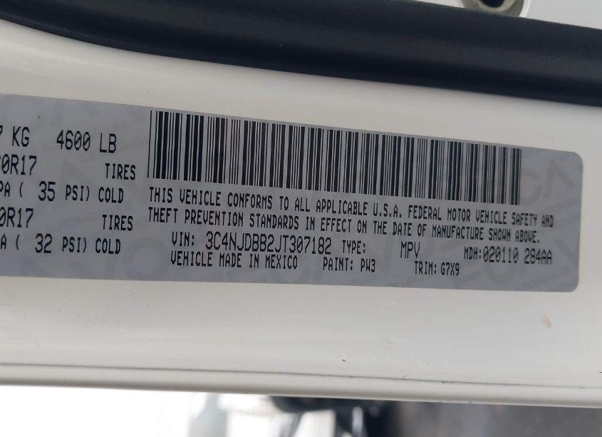 Photo 9 of 2018 Jeep Compass LATITUDE (VIN 3C4NJDBB2JT307182)