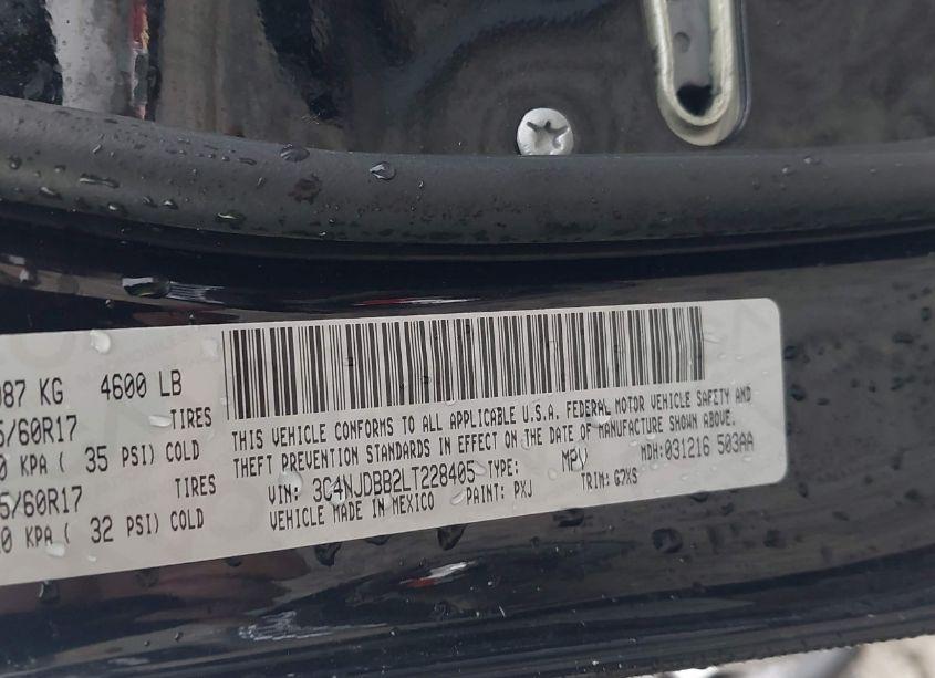 Photo 9 of 2020 Jeep Compass SUN AND SAFETY 4X4 (VIN 3C4NJDBB2LT228405)