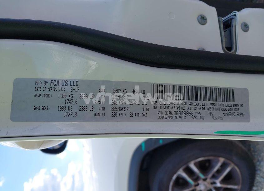 Photo 9 of 2017 Jeep New COMPASS LATITUDE 4X4 (VIN 3C4NJDBB3HT688695)