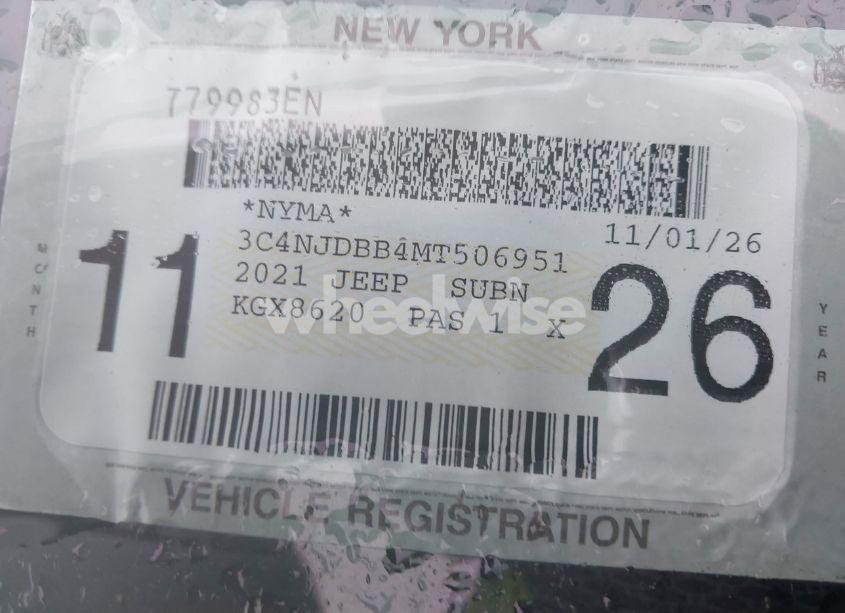 Photo 17 of 2021 Jeep Compass LATITUDE 4X4 (VIN 3C4NJDBB4MT506951)