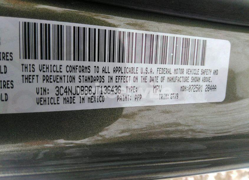Photo 9 of 2018 Jeep Compass LATITUDE 4X4 (VIN 3C4NJDBB6JT136436)