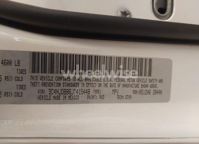 Photo 9 of 2018 Jeep Compass LATITUDE 4X4 (VIN 3C4NJDBB6JT415448)