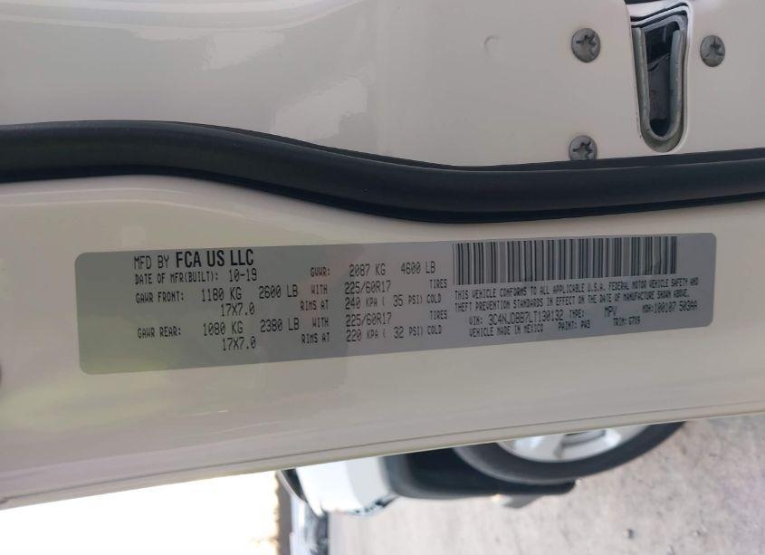 Photo 9 of 2020 Jeep Compass LATITUDE 4X4 (VIN 3C4NJDBB7LT130132)