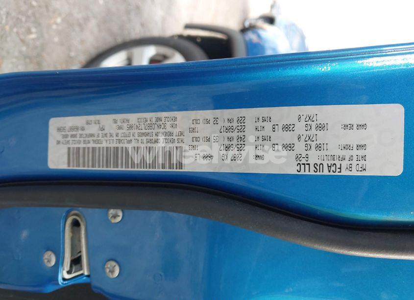 Photo 9 of 2020 Jeep Compass LATITUDE 4X4 (VIN 3C4NJDBB7LT241005)