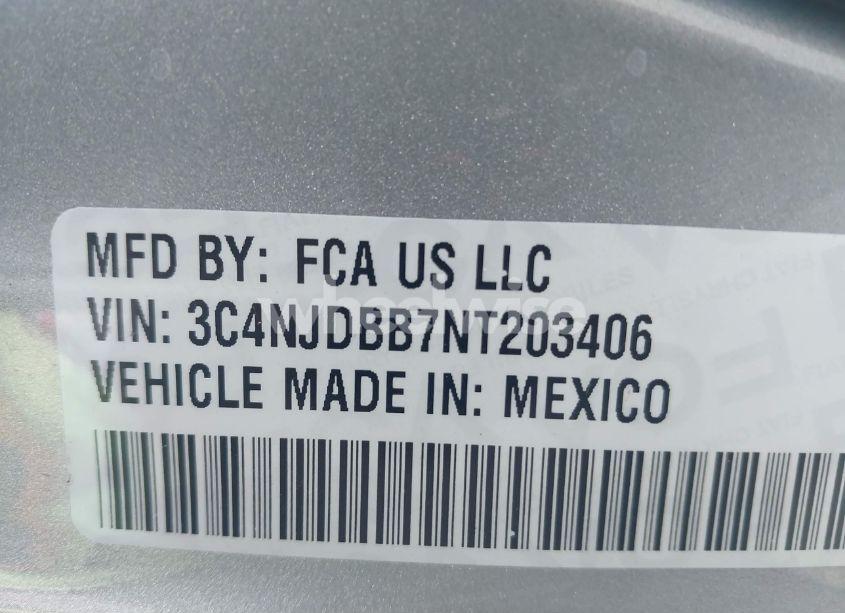 Photo 9 of 2022 Jeep Compass LATITUDE 4X4 (VIN 3C4NJDBB7NT203406)