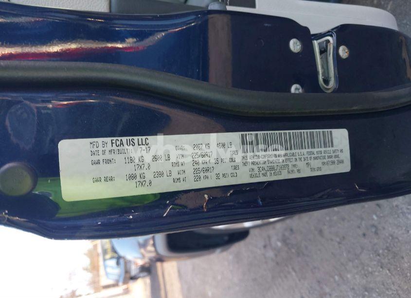 Photo 9 of 2018 Jeep Compass LATITUDE 4X4 (VIN 3C4NJDBB8JT103972)