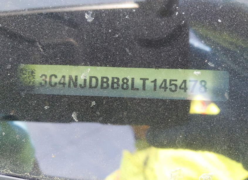 Photo 9 of 2020 Jeep Compass ALTITUDE 4X4 (VIN 3C4NJDBB8LT145478)