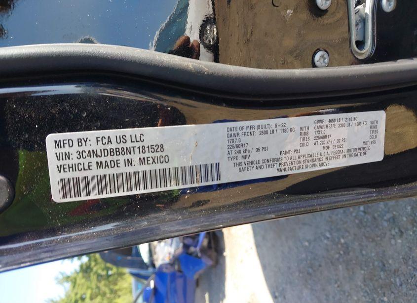 Photo 9 of 2022 Jeep Compass LATITUDE 4X4 (VIN 3C4NJDBB8NT181528)