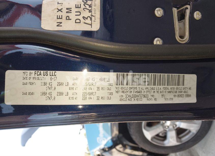 Photo 9 of 2017 Jeep New COMPASS LATITUDE 4X4 (VIN 3C4NJDBBXHT679623)