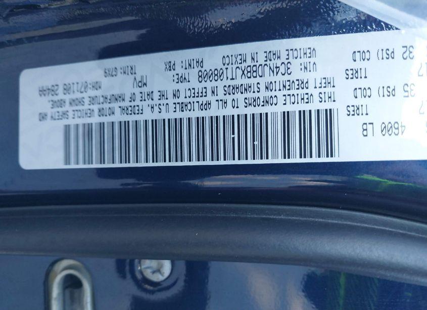 Photo 9 of 2018 Jeep Compass LATITUDE 4X4 (VIN 3C4NJDBBXJT108008)