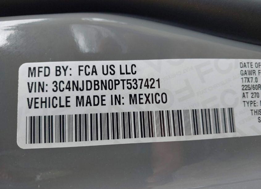 Photo 9 of 2023 Jeep Compass LATITUDE 4X4 (VIN 3C4NJDBN0PT537421)