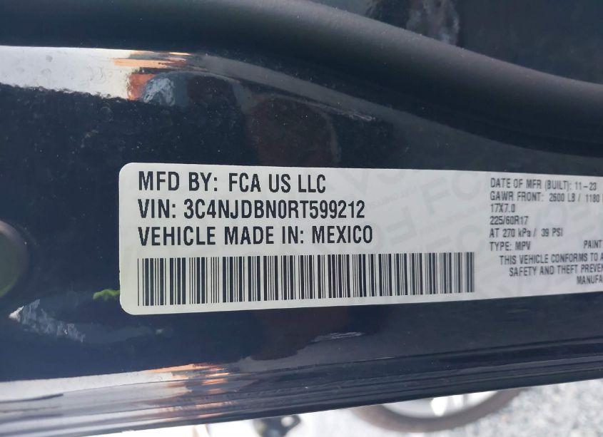 Photo 9 of 2024 Jeep Compass LATITUDE 4X4 (VIN 3C4NJDBN0RT599212)