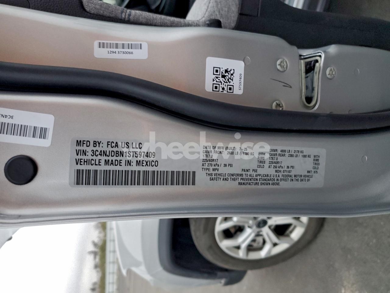 Photo 14 of 2025 JEEP COMPASS LATITUDE (VIN 3C4NJDBN1ST597409)