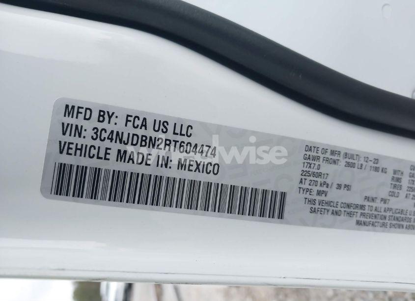 Photo 9 of 2024 Jeep Compass LATITUDE 4X4 (VIN 3C4NJDBN2RT604474)