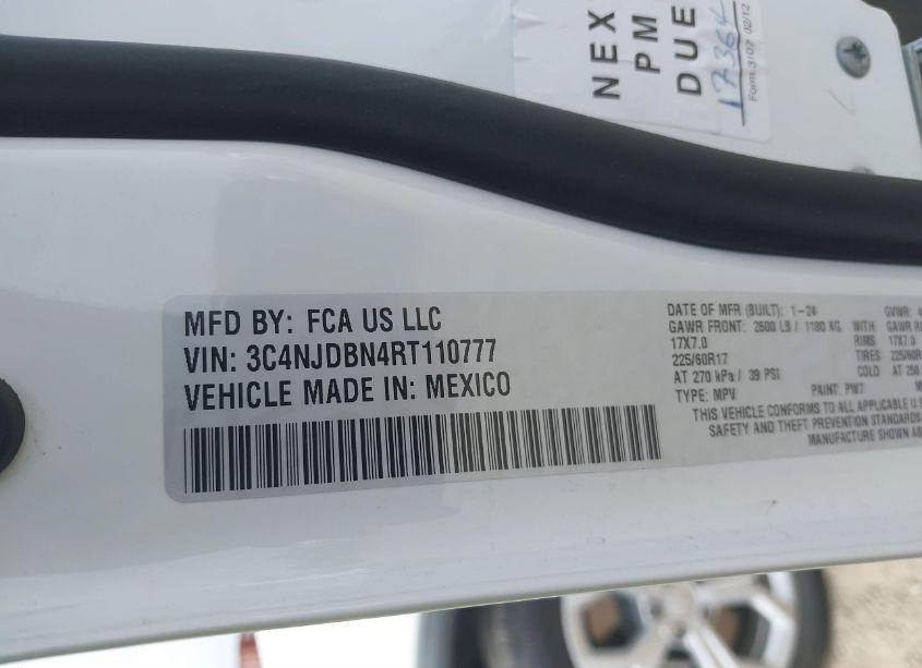 Photo 9 of 2024 Jeep Compass LATITUDE 4X4 (VIN 3C4NJDBN4RT110777)