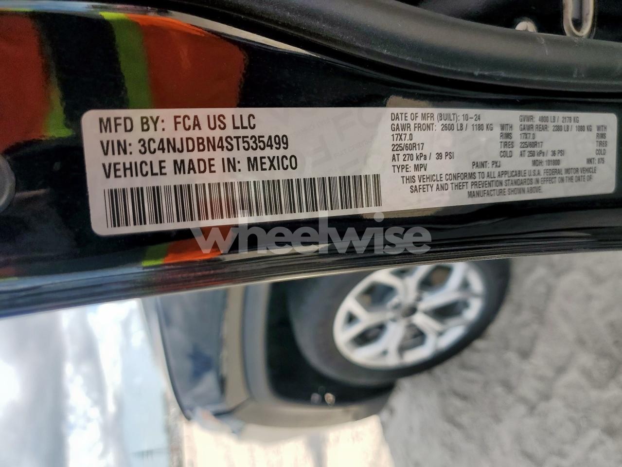 Photo 13 of 2025 JEEP COMPASS LATITUDE N/A (VIN 3C4NJDBN4ST535499)