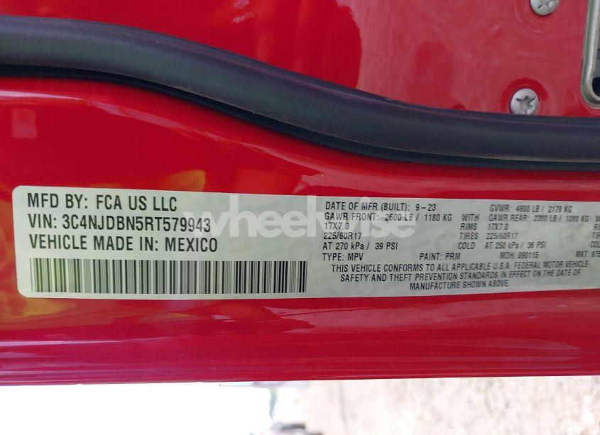 Photo 9 of 2024 Jeep Compass LATITUDE 4X4 (VIN 3C4NJDBN5RT579943)