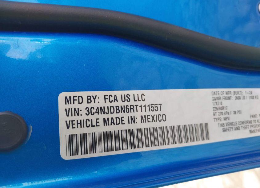 Photo 9 of 2024 Jeep Compass LATITUDE 4X4 (VIN 3C4NJDBN6RT111557)