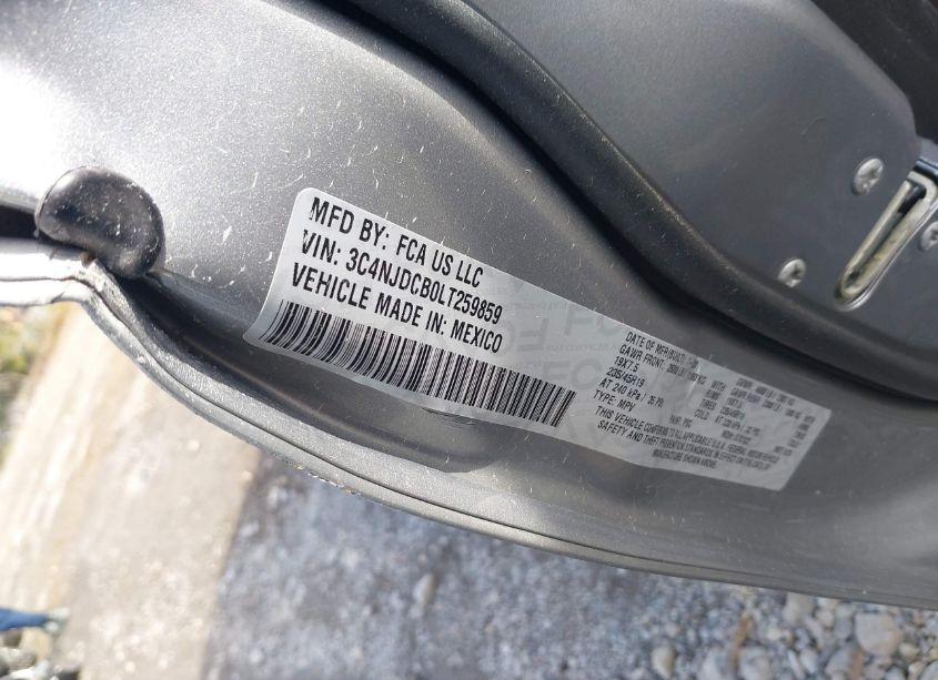 Photo 9 of 2020 Jeep Compass HIGH ALTITUDE 4X4 (VIN 3C4NJDCB0LT259859)