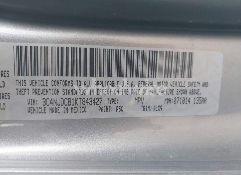 Photo 9 of 2019 Jeep Compass LIMITED 4X4 (VIN 3C4NJDCB1KT843427)
