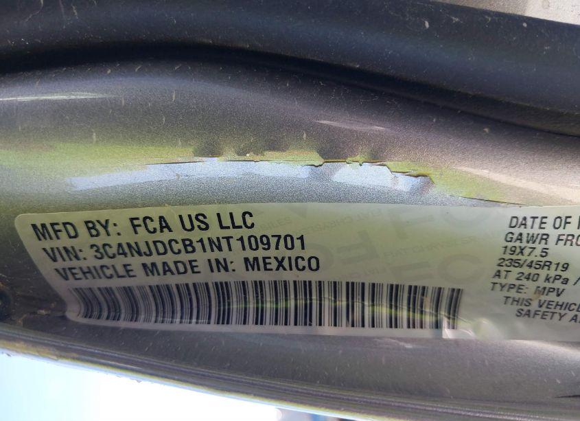 Photo 9 of 2022 Jeep Compass HIGH ALTITUDE 4X4 (VIN 3C4NJDCB1NT109701)