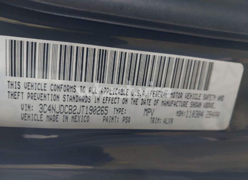 Photo 9 of 2018 Jeep Compass LIMITED 4X4 (VIN 3C4NJDCB2JT190265)