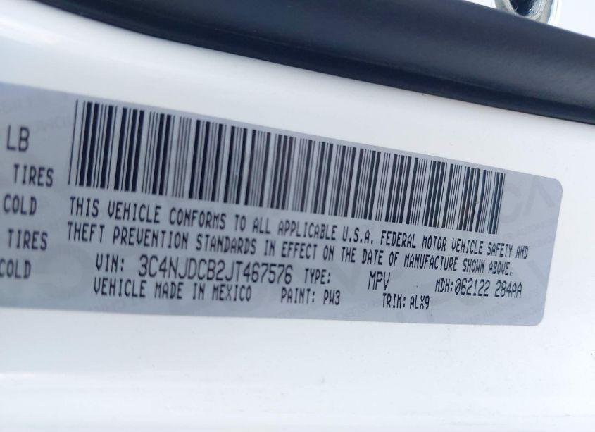 Photo 9 of 2018 Jeep Compass LIMITED 4X4 (VIN 3C4NJDCB2JT467576)