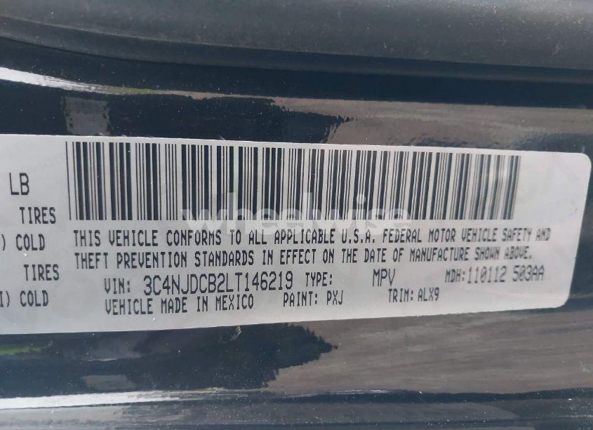 Photo 9 of 2020 Jeep Compass LIMITED 4X4 (VIN 3C4NJDCB2LT146219)