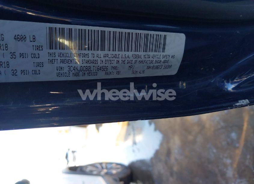 Photo 9 of 2020 Jeep Compass LIMITED 4X4 (VIN 3C4NJDCB2LT164526)