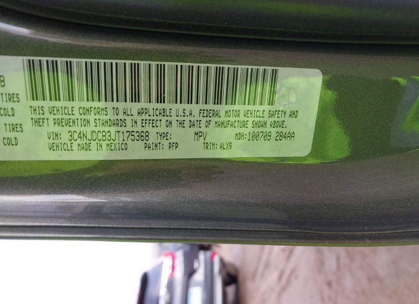 Photo 9 of 2018 Jeep Compass LIMITED 4X4 (VIN 3C4NJDCB3JT175368)