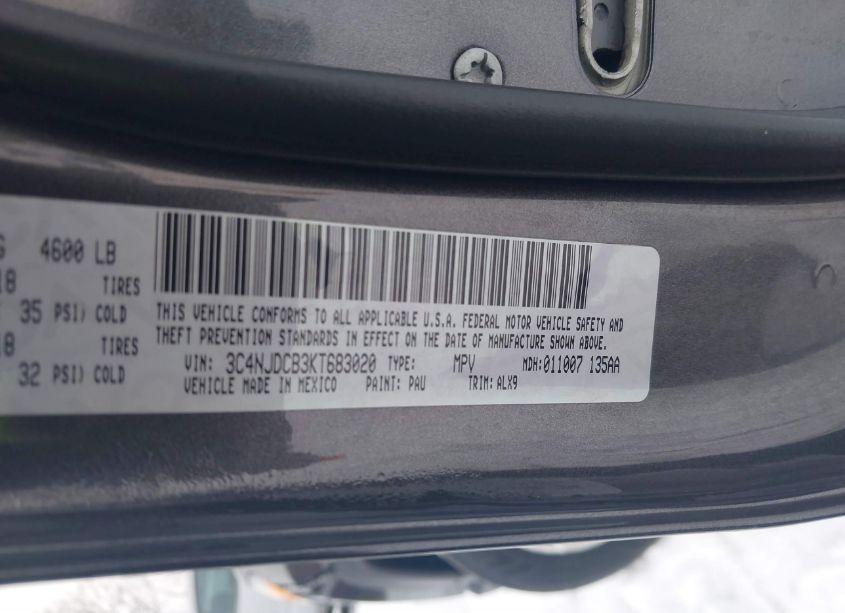 Photo 9 of 2019 Jeep Compass LIMITED 4X4 (VIN 3C4NJDCB3KT683020)