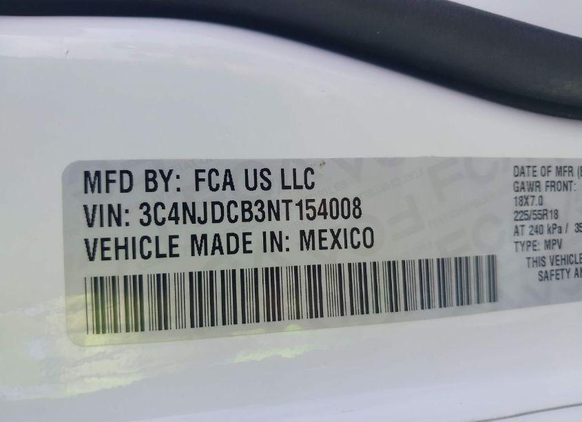 Photo 9 of 2022 Jeep Compass LIMITED 4X4 (VIN 3C4NJDCB3NT154008)